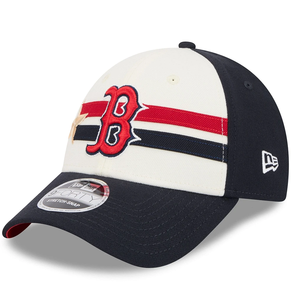 Men's New Era  Cream/Navy Boston Red Sox 2024 MLB All-Star Game  9FORTY Adjustable Hat