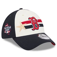 Men's New Era  Cream/Navy Boston Red Sox 2024 MLB All-Star Game Workout 39THIRTY Flex Hat