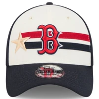 Men's New Era  Cream/Navy Boston Red Sox 2024 MLB All-Star Game Workout 39THIRTY Flex Hat