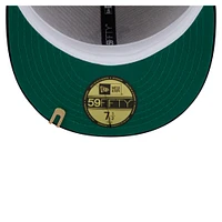 Men's New Era Cream/Navy Boston Red Sox Two-Tone Corduroy 59FIFTY Fitted Hat