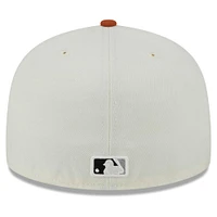 Men's New Era Cream/Orange Boston Red Sox 59FIFTY Fitted Hat