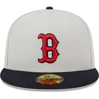 Men's New Era Cream Boston Red Sox 9x World Series Champions Class 59FIFTY Fitted Hat