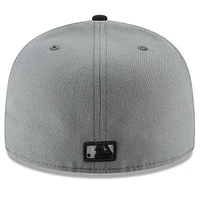 Men's New Era Gray/Black Boston Red Sox Two-Tone 59FIFTY Fitted Hat