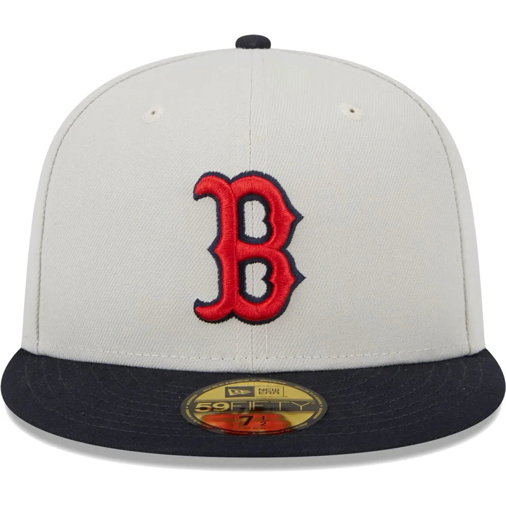 Men's New Era Navy Boston Red Sox White Logo 59FIFTY Fitted Hat