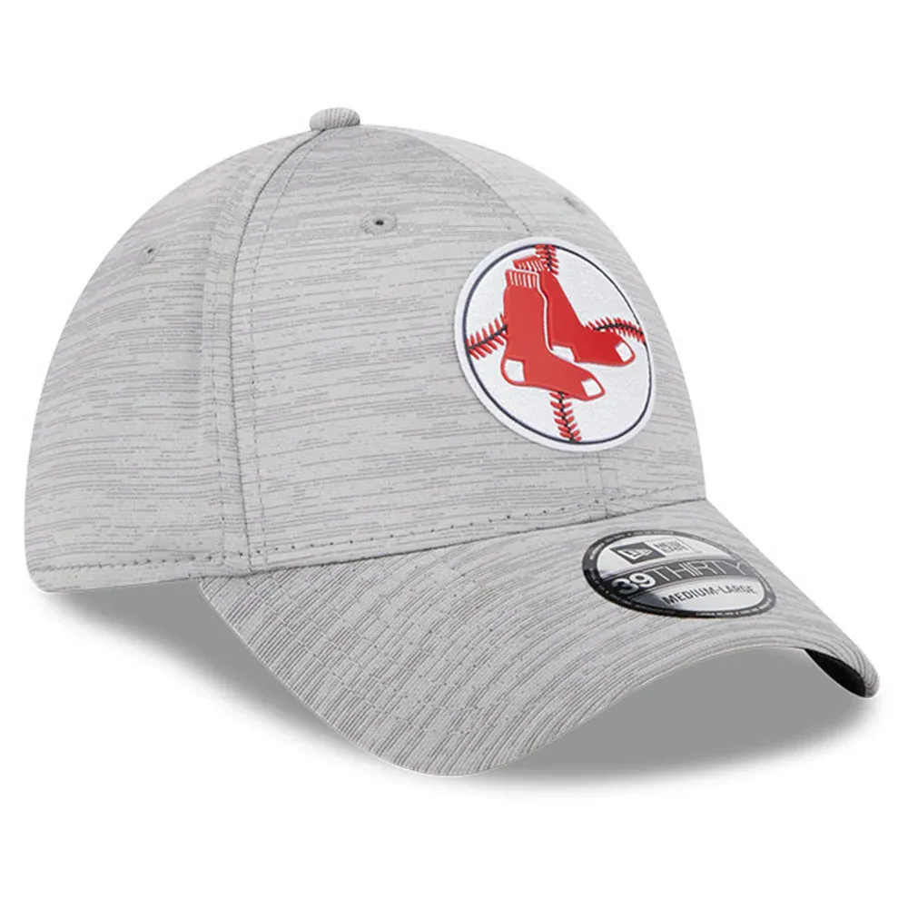 Men's Boston Red Sox New Era Black Logo 39THIRTY Flex Hat