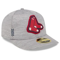 Men's New Era  Gray Boston Red Sox 2024 Clubhouse Low Profile 59FIFTY Fitted Hat