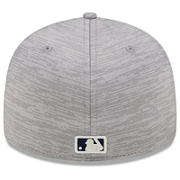 Men's New Era  Gray Boston Red Sox 2024 Clubhouse Low Profile 59FIFTY Fitted Hat