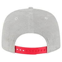 Men's New Era Gray Boston Red Sox Corduroy Golfer Snapback Hat