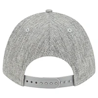 Men's New Era Gray Boston Red Sox Cotton Weave M-Crown A-Frame 9FORTY Adjustable Hat
