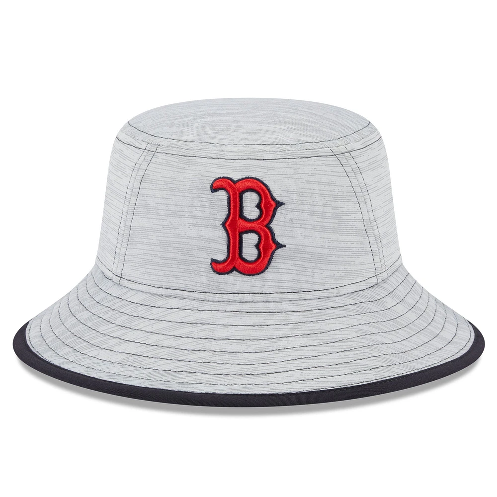 Men's New Era  Gray Boston Red Sox Game Bucket Hat