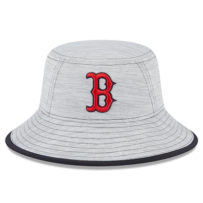 Men's New Era  Gray Boston Red Sox Game Bucket Hat