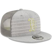 Men's New Era Gray Boston Red Sox Robo Trucker 9FIFTY - Snapback Hat