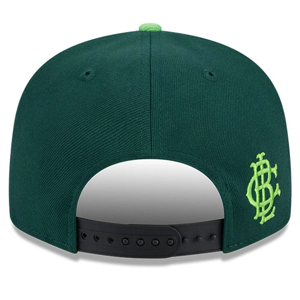 Men's New Era Green/Black Boston Red Sox Sour Apple Big League Chew Flavor Pack 9FIFTY Snapback Hat