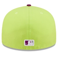 Casquette ajustée New Era Boston Red Sox MLB x Big League Chew - Swingin' Sour Apple Flavour Pack 59FIFTY pour homme, vert/violet