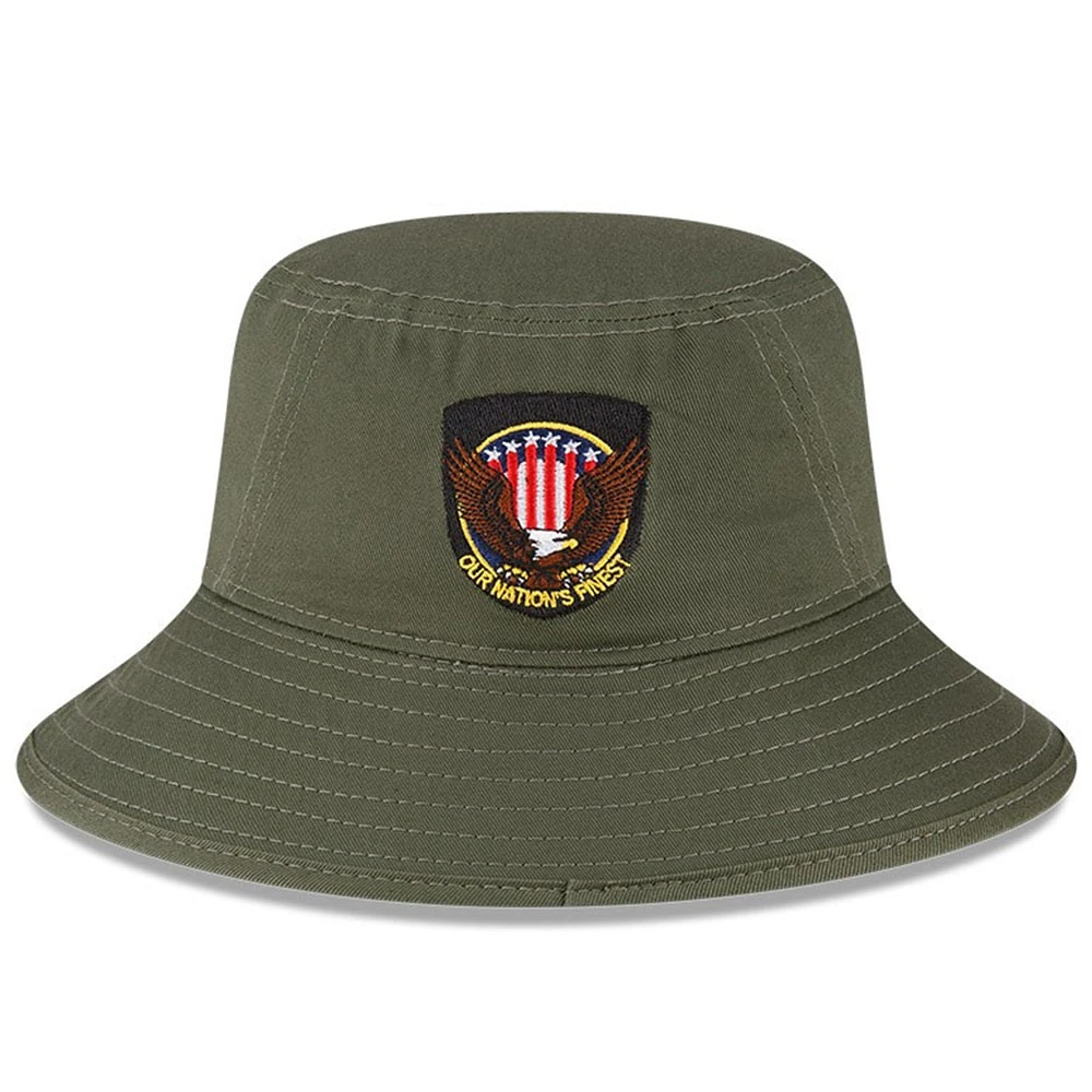 Men's New Era  Green Boston Red Sox 2023 Armed Forces Day Bucket Hat