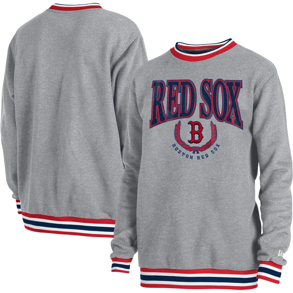 Lids Boston Red Sox Fanatics Branded Official Team Logo Long Sleeve T-Shirt  - Heather Gray