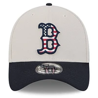 Men's New Era  Khaki/Black Boston Red Sox 2024 Fourth of July 39THIRTY Flex Hat