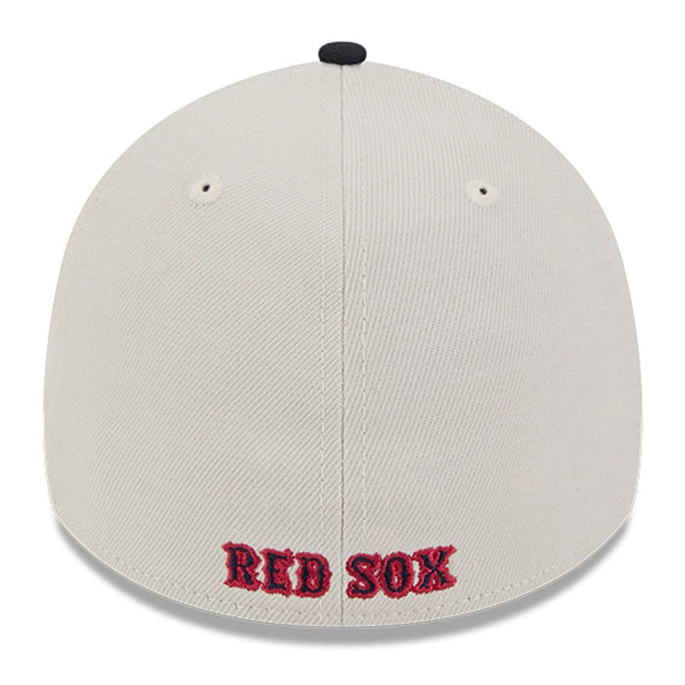 Men's New Era  Khaki/Black Boston Red Sox 2024 Fourth of July 39THIRTY Flex Hat