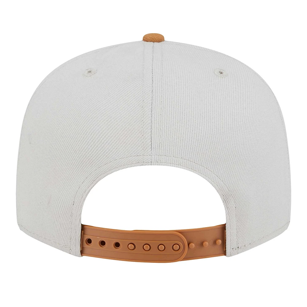 Casquette Snapback bicolore 9FIFTY Boston Red Sox kaki/marron New Era pour homme