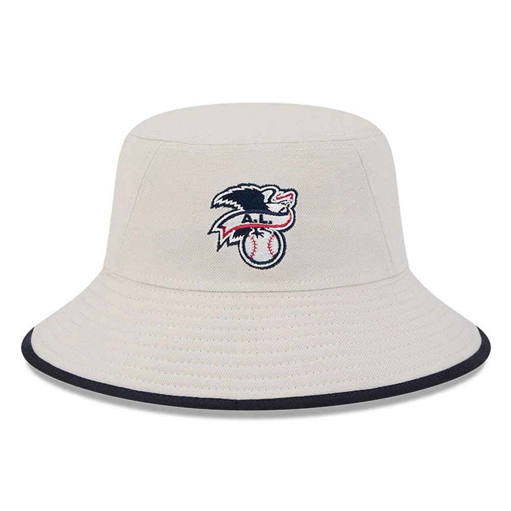 Men's New Era  Khaki Boston Red Sox 2024 Fourth of July Bucket Hat