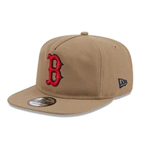 Men's New Era  Khaki Boston Red Sox Golfer Adjustable Hat