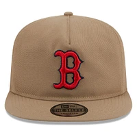 Men's New Era  Khaki Boston Red Sox Golfer Adjustable Hat