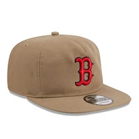 Men's New Era  Khaki Boston Red Sox Golfer Adjustable Hat