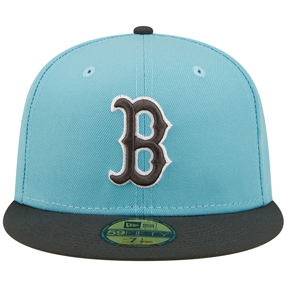 Boston Red Sox New Era Two-Tone 59FIFTY Fitted Hat - Gray/Black