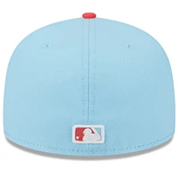 Men's New Era Light Blue/Red Boston Red Sox Spring Color Two-Tone 59FIFTY Fitted Hat