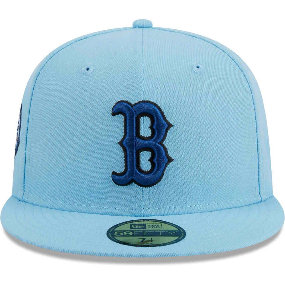 Casquette ajustée 59FIFTY Boston Red Sox New Era pour homme, bleu clair