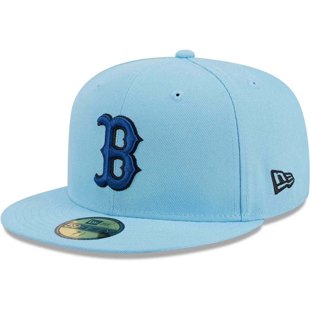 Casquette ajustée 59FIFTY Boston Red Sox New Era pour homme, bleu clair