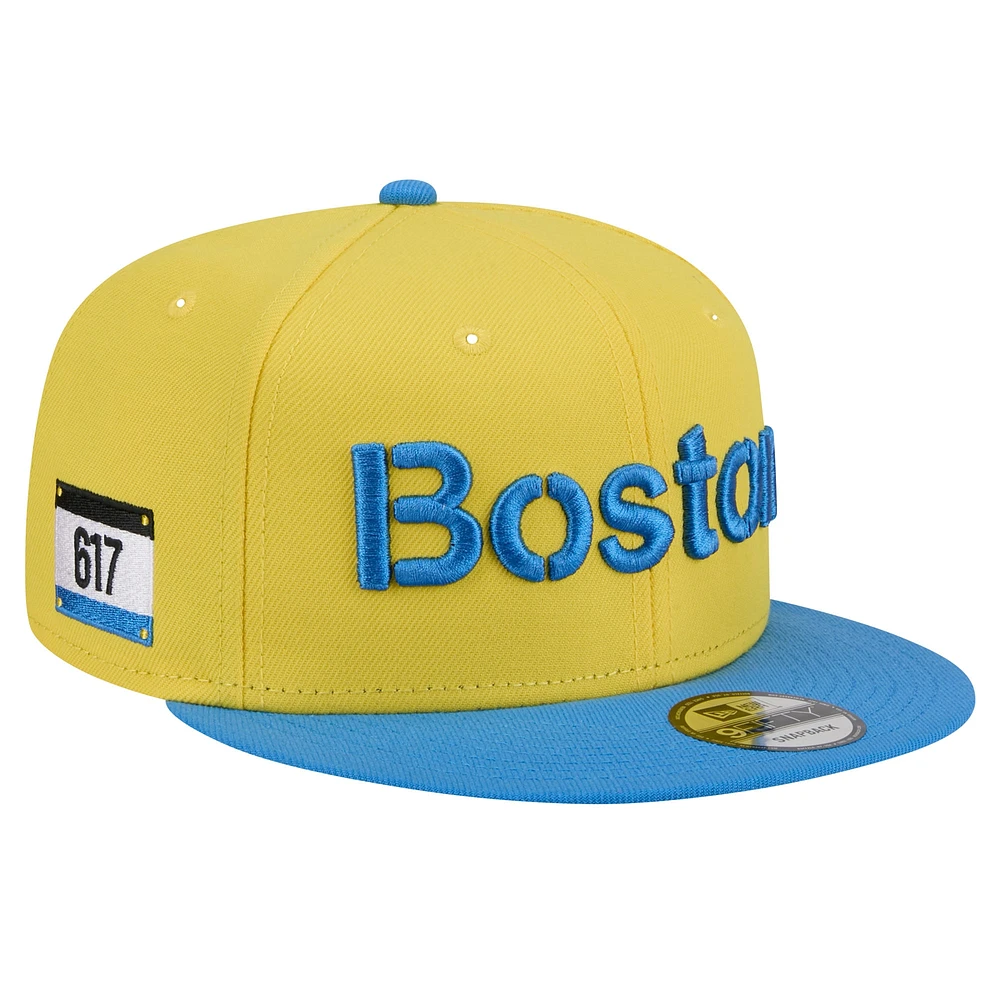 Casquette Snapback 9FIFTY New Era bleu clair des Red Sox de Boston City Connect pour hommes