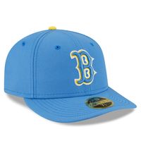 Men's New Era Light Blue Boston Red Sox City Connect Low Profile 59FIFTY Fitted Hat