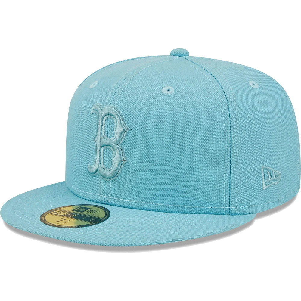 Men's New Era Light Blue Boston Red Sox Color Pack 59FIFTY Fitted Hat