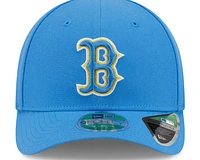 Men's New Era  Light Blue Boston Red Sox Player Replica 9FORTY Adjustable Hat