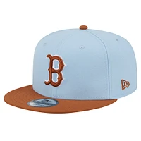 Men's New Era Light Blue Boston Red Sox Spring Color Two-Tone 9FIFTY Snapback Hat