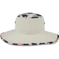 Men's New Era Natural Boston Red Sox Retro Beachin' Bucket Hat