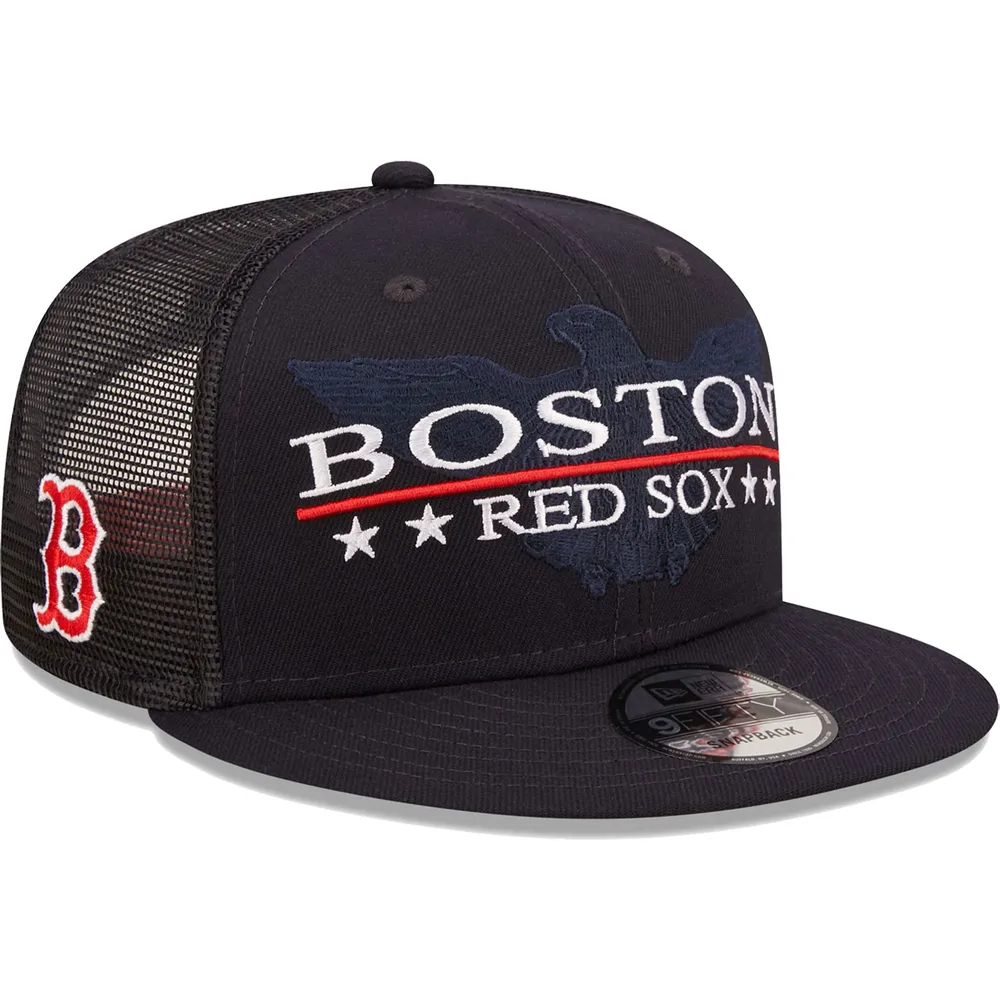 replika gardin etnisk Lids Boston Red Sox New Era Patriot Trucker 9FIFTY Snapback Hat -  Navy/Black | Brazos Mall