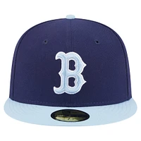 Men's New Era Navy/Light Blue Boston Red Sox Color Pack 2-Tone 59FIFTY Fitted Hat