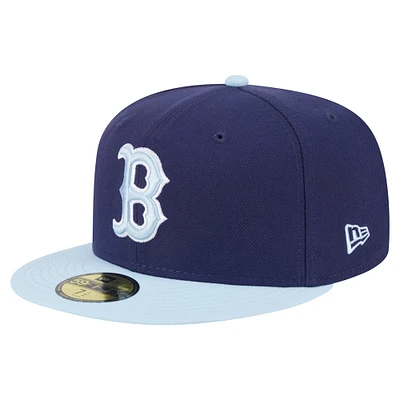 Men's New Era Navy/Light Blue Boston Red Sox Color Pack 2-Tone 59FIFTY Fitted Hat