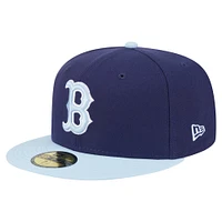 Men's New Era Navy/Light Blue Boston Red Sox Color Pack 2-Tone 59FIFTY Fitted Hat