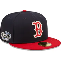 Men's Boston Red Sox Fanatics Branded Navy 2004 World Series Patch Snapback  Hat