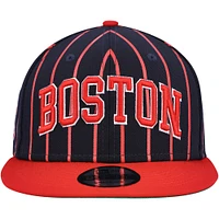 Casquette New Era pour homme bleu marine/rouge Boston Red Sox City Arch 9FIFTY Snapback