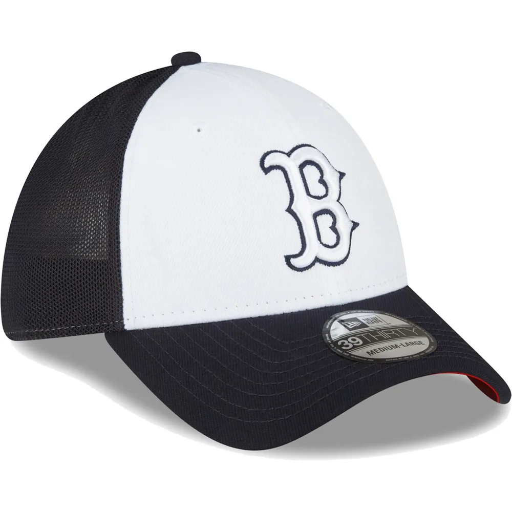 Casquette flex 39THIRTY pour entraînement au bâton sur le terrain des Boston Red Sox 2023 New Era homme, bleu marine/blanc