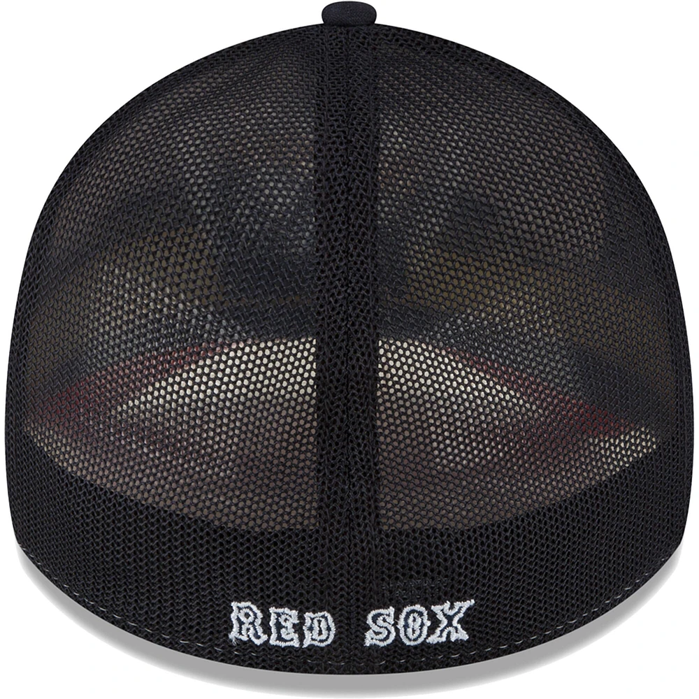 Casquette flex 39THIRTY pour entraînement au bâton sur le terrain des Boston Red Sox 2023 New Era homme, bleu marine/blanc