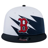 Casquette Snapback Jagged 9FIFTY Boston Red Sox bleu marine/blanc New Era pour homme