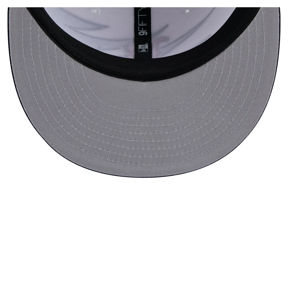 Casquette Snapback Jagged 9FIFTY Boston Red Sox bleu marine/blanc New Era pour homme