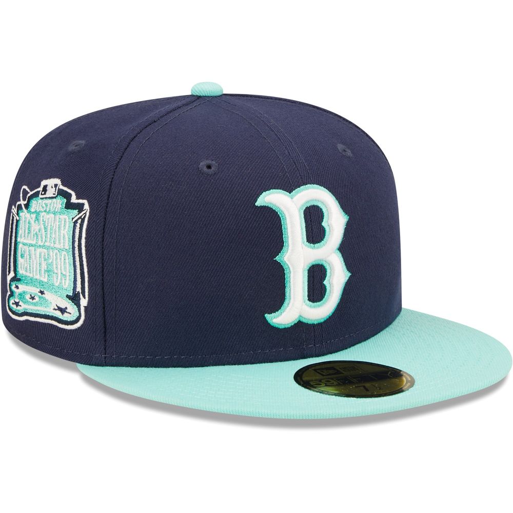 Blue New Era MLB Boston Red Sox 59FIFTY Fitted Cap