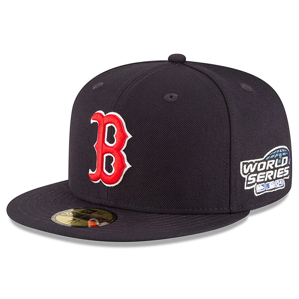 Men's New Era Navy Boston Red Sox 2004 World Series Wool 59FIFTY Fitted Hat