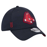 Men's New Era  Navy Boston Red Sox 2024 MLB Clubhouse 39THIRTY Flex Fit Hat